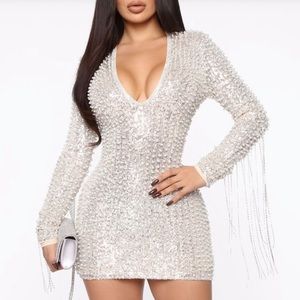 For Tonight's Special Pearl Mini Dress